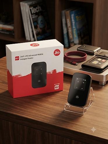 Модемы и сетевое оборудование: JioFi LTE-Advanced Mobile Hotspot Router (Super 4G+) - Переносной 4G+ — 1