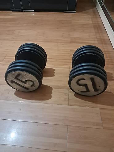 Гантели: Cüt beton qantel 30 kilo 
15+15 — 2