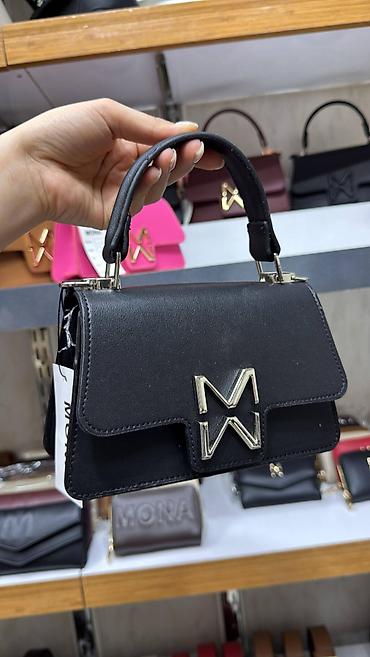 Torbe: Mini torba sa ručkom – model “M” logo - Struktura: kompaktna — 6