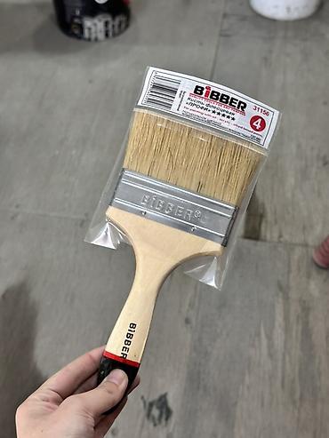 Флейцевая кисть BIBBER, 4" Широкая малярная кисть для нанесения