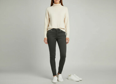 jeansy dopasowane damskie: Jeansy damskie, rozmiar S