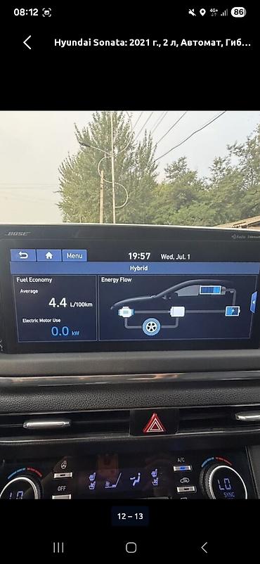 sonata: Hyundai Sonata: 2021 г., 2 л, Автомат, Гибрид, Седан — 2