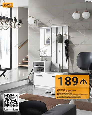 Dolablar: Dəhliz dolabı – kod 1742 Minimalist və funksional dizayna malik — 1