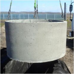 Железобетонные (ЖБИ) кольца для септика: Железобетонное (ЖБИ) кольцо для септика Размер: 150 x 90 x 9 см, Платная установка, В розницу — 18