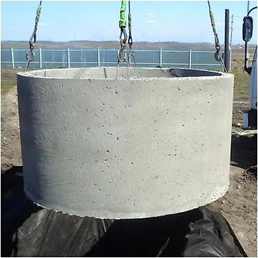 Железобетонные (ЖБИ) кольца для септика: Железобетонное (ЖБИ) кольцо для септика Размер: 200 x 90 x 10 см, Платная установка, В розницу — 4