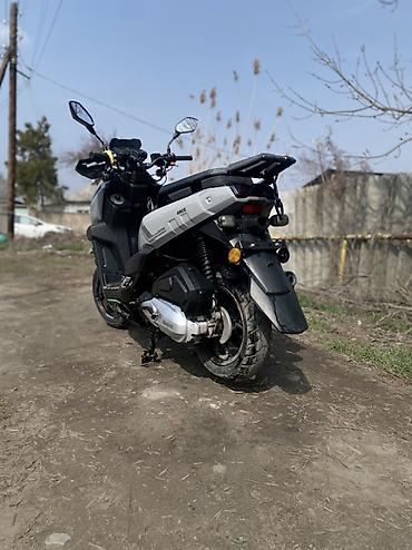 Скутеры: Скутер (кастом/ADV-стиль) - Двойная круглая передняя оптика с — 4