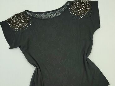 czarne eleganckie bluzki plus size: Blouse, XL (EU 42), condition - Perfect