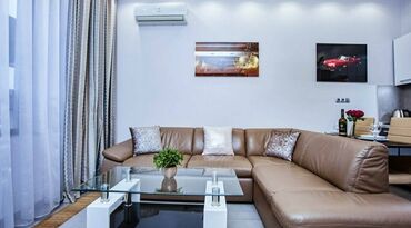 Посуточная аренда квартир: 2 комнаты, Кондиционер, Душевая кабина, Постельное белье — 11