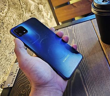 Samsung: Samsung Galaxy A22 5G, Б/у, 128 ГБ, цвет - Черный, 2 SIM — 2