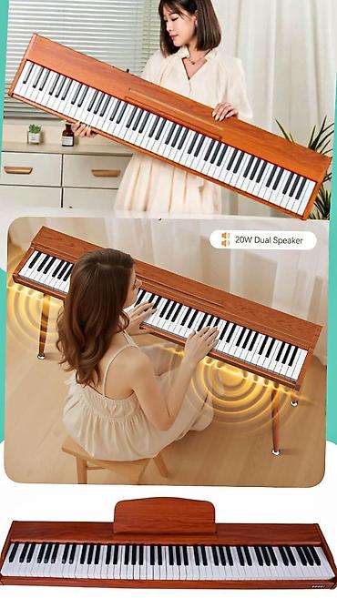 Elektro Pianino Qəhvəyi rəngli 88 klaviş tam oktava Pianino səslidir 4 lalafo.az -da Elektro Pianino Qəhvəyi rəngli 88 klaviş tam oktava Pianino səslidir 4