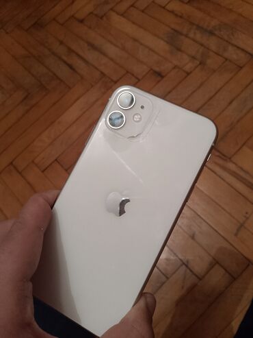 iphone 11 ağ: IPhone 11, 128 ГБ, White Titanium, Отпечаток пальца, Face ID, С документами