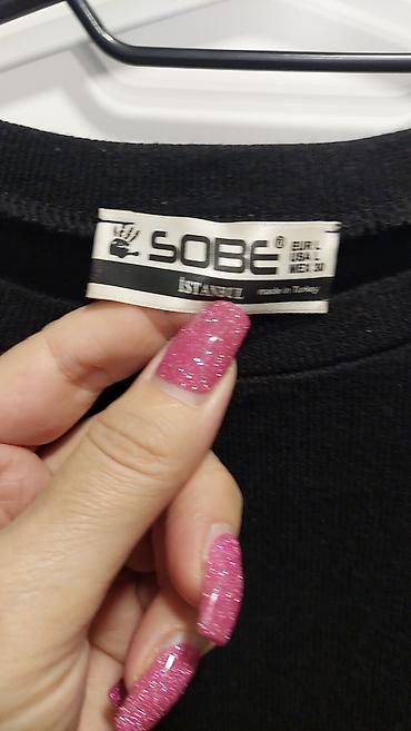 spavaćice h: Crna pletena haljina/tunika Sobe Istanbul - Boja: crna, jednobojna - — 3