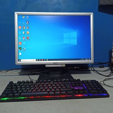 Настольные ПК и рабочие станции: Монитор, Acer, Б/у, 18" - 19"