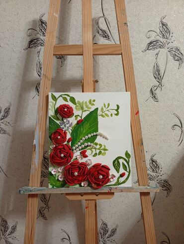 Şəkillər, tablolar: Əl işi dekorativ rəsm lövhələri - Texnika: 3D effektli akril boya və — 2