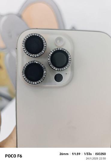 Уюлдук телефондор жана аксессуарлар: IPhone 16 Pro Max, Колдонулган, 256 ГБ, Desert Titanium, Куту, 97 % — 1