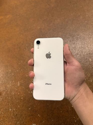 телефон хр: IPhone Xr, Б/у, 128 ГБ, Белый, Чехол, 79 % — 5