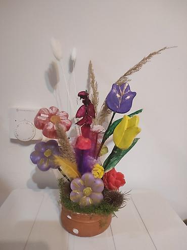 Ostali kućni dekor: Ručne dekorativne aranžmane u saksiji - Unikatne kompozicije od — 6