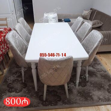 столы стулья: Qonaq otağı üçün, Yeni, 8 stul