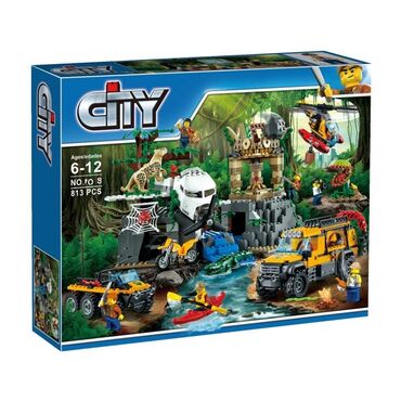 игрушки щенячий патруль купить: Конструктор City "База исследователей джунглей", 857 деталей