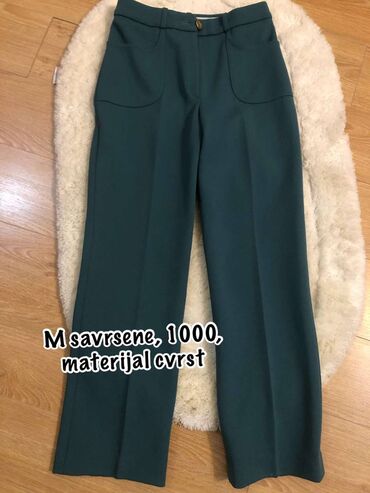 metalik pantalone: M (EU 38), High rise