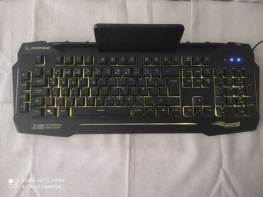 Klaviaturalar: Rampage oyun klaviatura 4 knopka proqramla ve 9 eded isiq funksiyali — 9