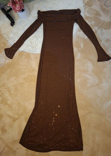 iznajmljivanje haljina laura – слике: S (EU 36), color - Brown, Evening, Long sleeves