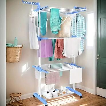 Sušilice: Stalak za veš na tri nivoa – Idealan za male prostore Ovaj metalni — 3