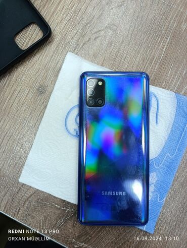 samsung 1202: Samsung Galaxy A31, 64 ГБ, цвет - Синий, Отпечаток пальца, Две SIM карты