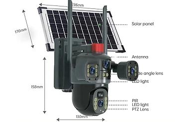 Видеонаблюдение: Уличная камера видеонаблюдения со встроенным солнечным зарядным — 6