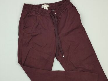 eleganckie spodnie dresowe damskie: Material trousers, H&M, XS (EU 34), condition - Very good