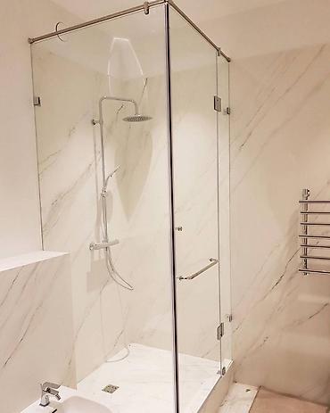 Душевые кабины: Угловая душевая перегородка, для многих именно она является — 3