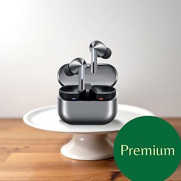 komputer qulaqciqlari: Premium simsiz qulaqlıq - Dizayn: Kompakt, metalik-boz şarj qutusu və — 1