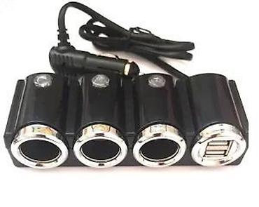 Ostala auto elektronika: Auto punjač sa 3 priključka+2 USB NO-1503. OPIS PROIZVODA: Auto punjač — 7