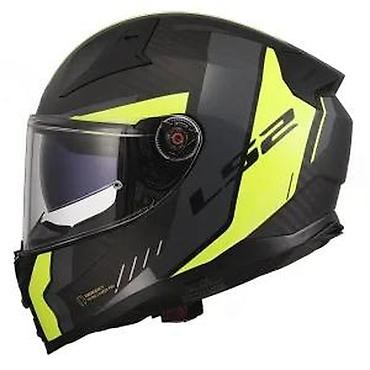 capriolo speedster: LS2 integralna moto kaciga u crnoj boji sa detaljima u neonsko žutoj — 3