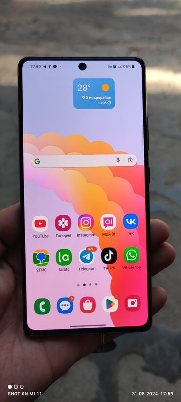 самсунг галакси а10: Samsung Galaxy S10 Lite, Колдонулган, 128 ГБ, түсү - Жашыл, 2 SIM