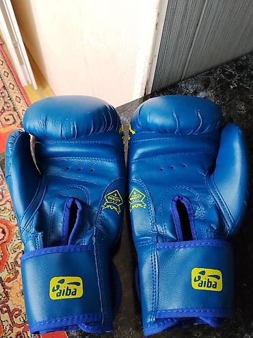 boks torbasi: Məhsul: Boks əlcəkləri – Adidas Legend (mavi/sarı) - İdman növü — 1
