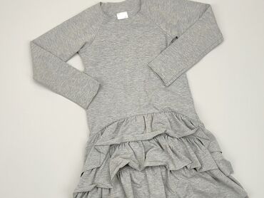 brązowa sukienka: Dress, 7 years, 116-122 cm, condition - Good
