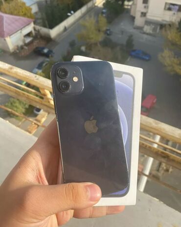 ayfon 12 qiyməti: IPhone 12 mini, 64 GB, Qara, Face ID