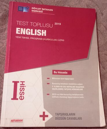 5 sinif ingilis dili testi: Test toplusu ingilis dili i hissə qeyd : işlədilməyib ünvan: əcəmi