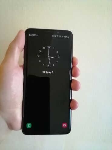 Samsung: Samsung Galaxy S9 Plus, 64 GB, rəng - Qırmızı, Sensor, Barmaq izi, Simsiz şarj