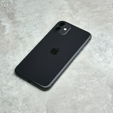 Apple iPhone: IPhone 11, Б/у, 128 ГБ, Черный, Защитное стекло, Чехол, 98 %