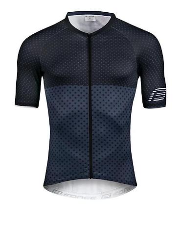 Oprema za bicikliste: DRES FORCE POINTS KRATKI RUKAV, CRNA-PLAVA | Dres je dizajniran za — 1