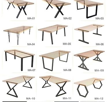 nil group: Metall karkaslı ağac mebel dəstləri - Material: qalın divarlı qara — 8