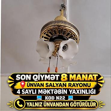 şaxta baba oyuncagi: Çılçıraq, 2 lampa, Metal — 1