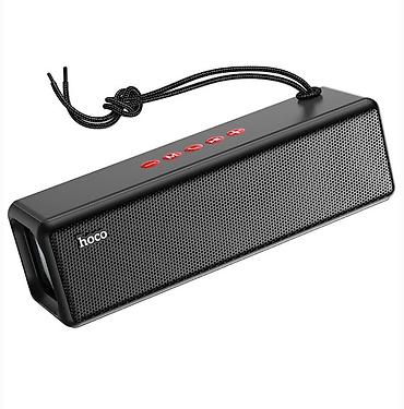 Динамики и колонки: Портативная Bluetooth‑колонка Hoco (прямоугольная, с ремешком) — 2