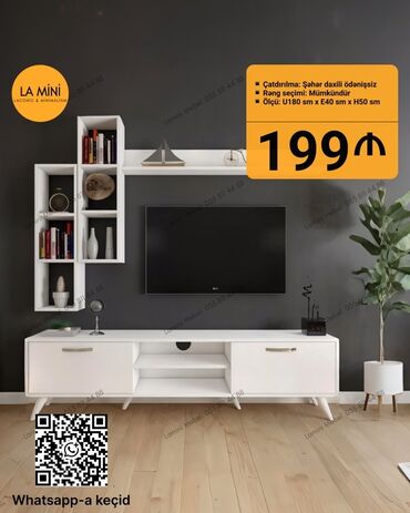 TV altlığı: Yeni, Düz TV altlığı, Polkalı, Laminat, Azərbaycan