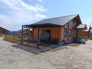 Навесы: Навес, Односкатный, Металл, Поликарбонат, Установка — 2