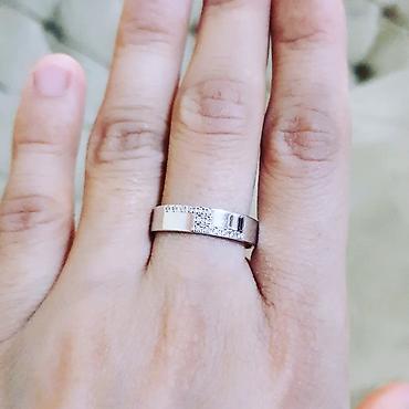 Zərgərlik əşyaları: Alyans, Üzük, Swarovski, Ağ qızıl, 585 Əyar — 3