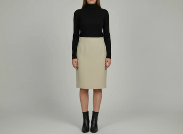spódniczka midi z rozcięciem: Women`s skirt, size L