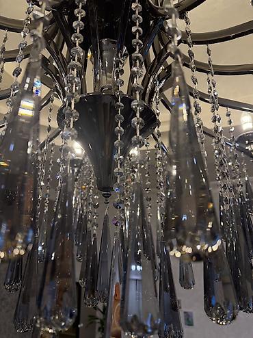 led guzgu: Çılçıraq, 10 və daha çox lampa, Xrustal — 5